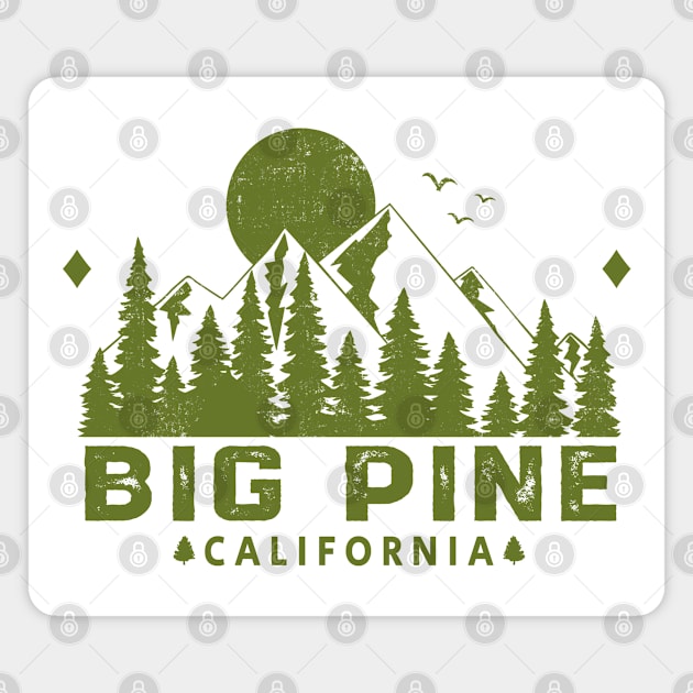 Big Pine California Mountain View Magnet by HomeSpirit